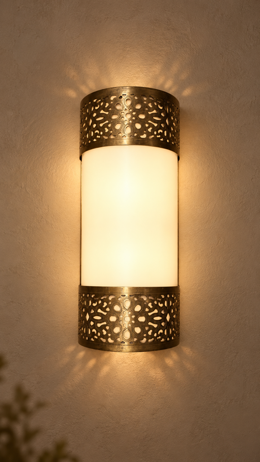 Amber Blossom Wall Light