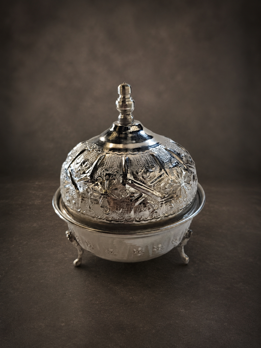 Moroccan Engraved Artisan Sugar Box Big M132