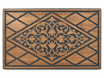 Anatolian Heritage Hand-Carved Wooden Backgammon Set