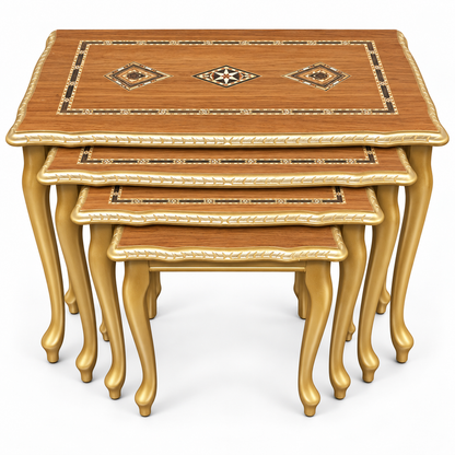 Ottoman Heritage Mosaic Nesting Table Set 4in1