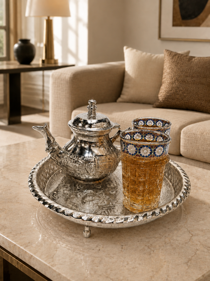 Moroccan Rama Hand-Engraved Teapot M116