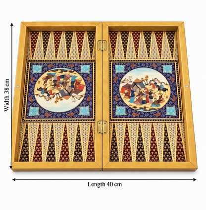 Turkish Ottoman Heritage 2-in-1 Chessboard & Backgammon Set