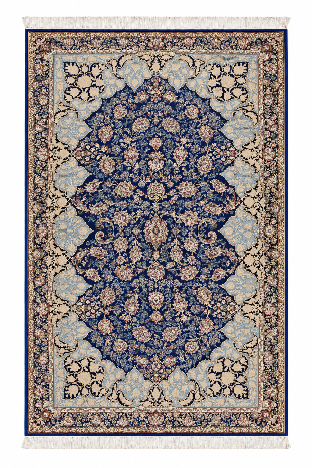 Royal Azure Garden Narural Silk & Wool Carpet 200x300 cm
