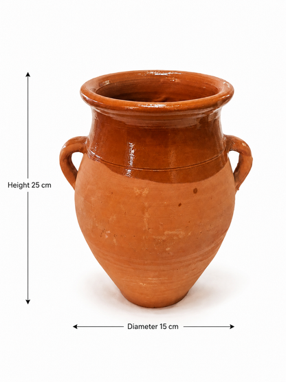 Traditional Moroccan Clay Cooking Tajine  with Handle (Ds02)