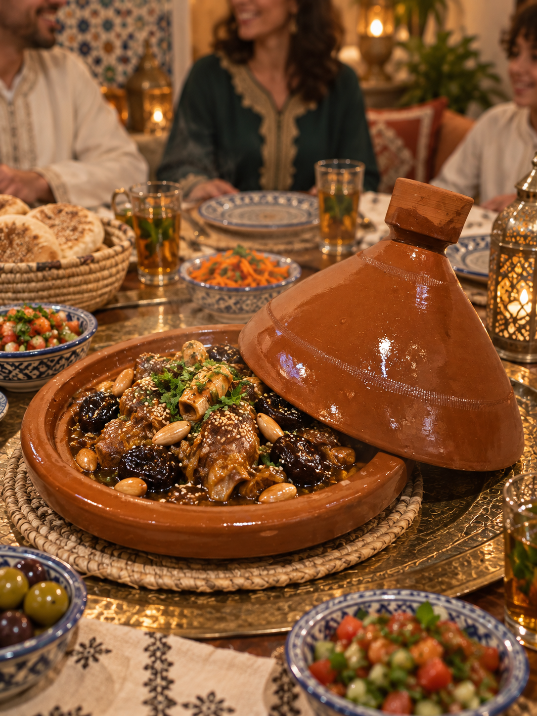 Traditional Moroccan Clay Cooking Tajine without Handle (Ds01)