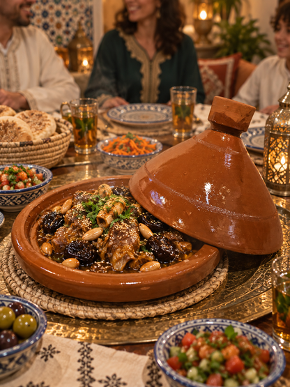 Traditional Moroccan Clay Cooking Tajine without Handle (Ds01)