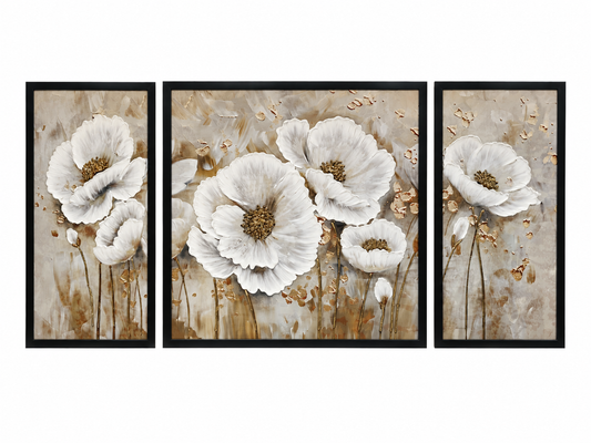 Ivory Bloom Harmony 3-in-1 Wall Art Frame