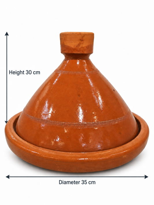 Traditional Moroccan Clay Cooking Tajine without Handle (Ds01)