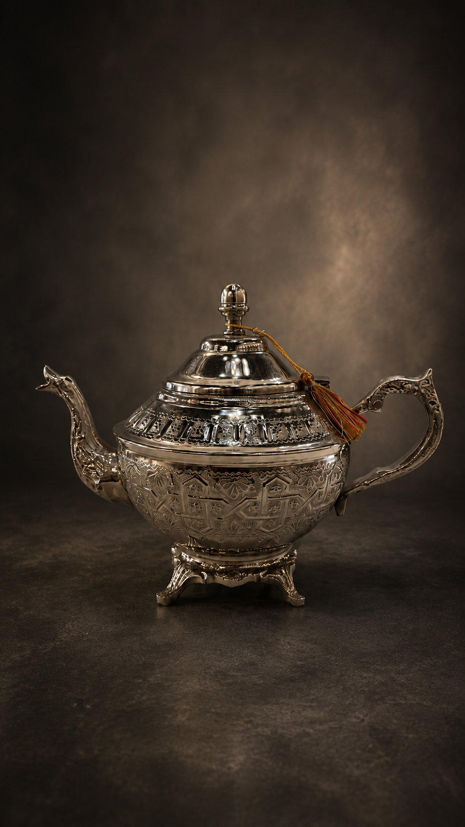 Moroccan Heritage Hand-Engraved Teapot - M104