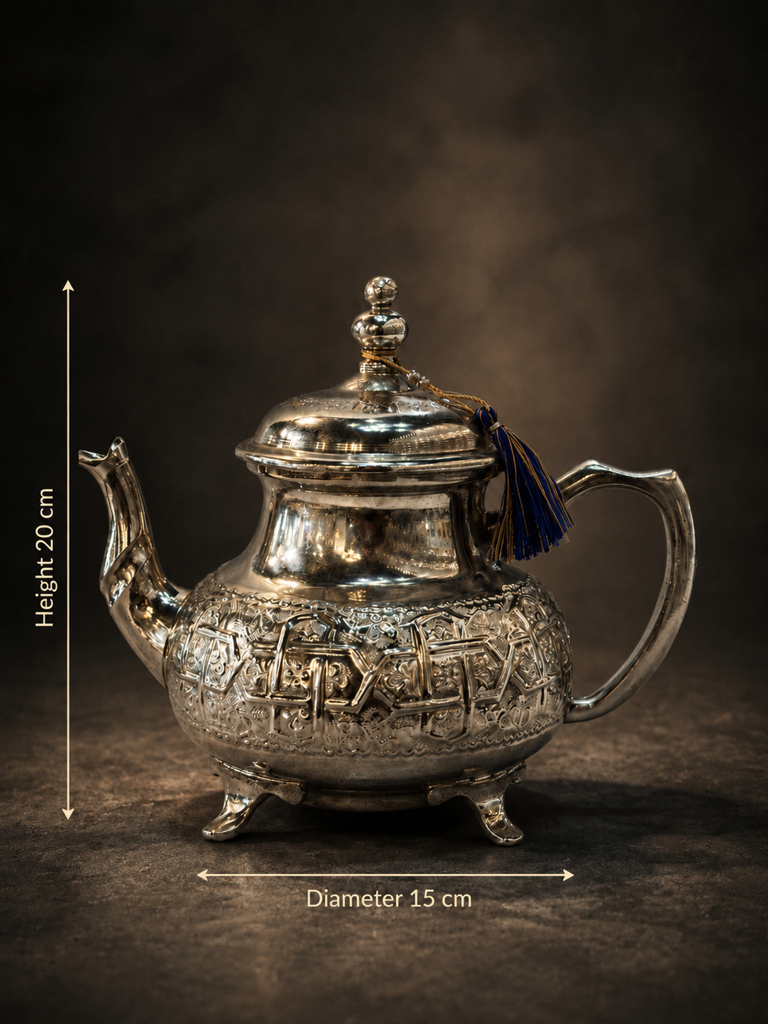 Moroccan Rama Hand-Engraved Teapot M98