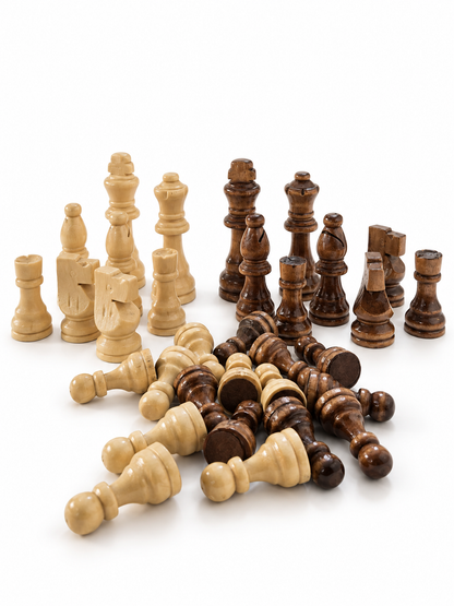 Handcrafted Turkish Wooden Chess Pieces