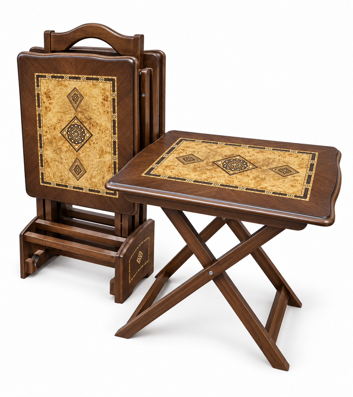 Turkish Mosaic Folding Picnic Table Set 4in1