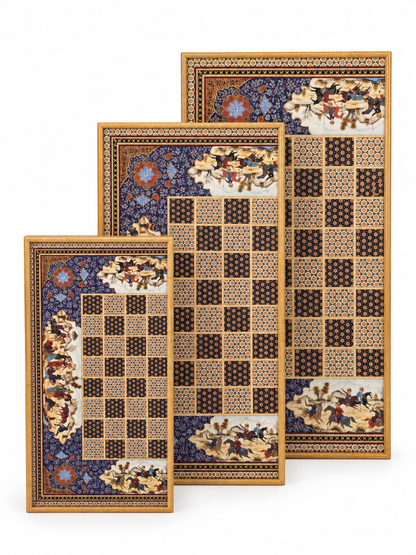 Turkish Ottoman Heritage 2-in-1 Chessboard & Backgammon Set