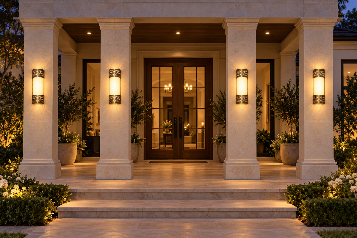Amber Blossom Wall Light