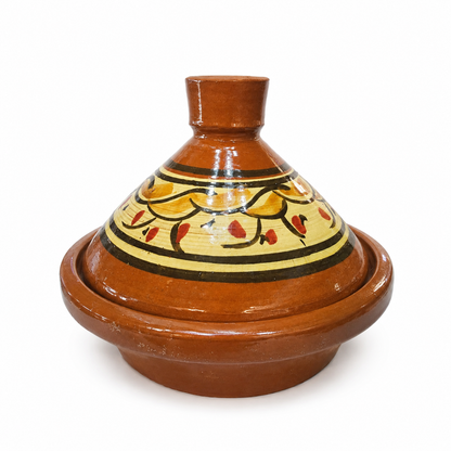 Hand-Painted Moroccan Clay Tajine (Ds01)