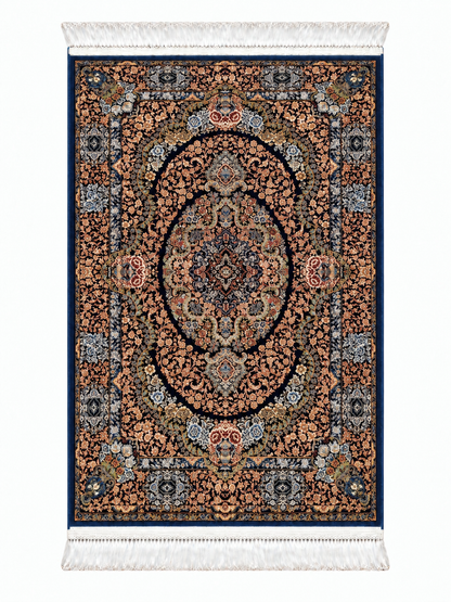 Imperial Midnight Garden Silk Carpet 60x90cm