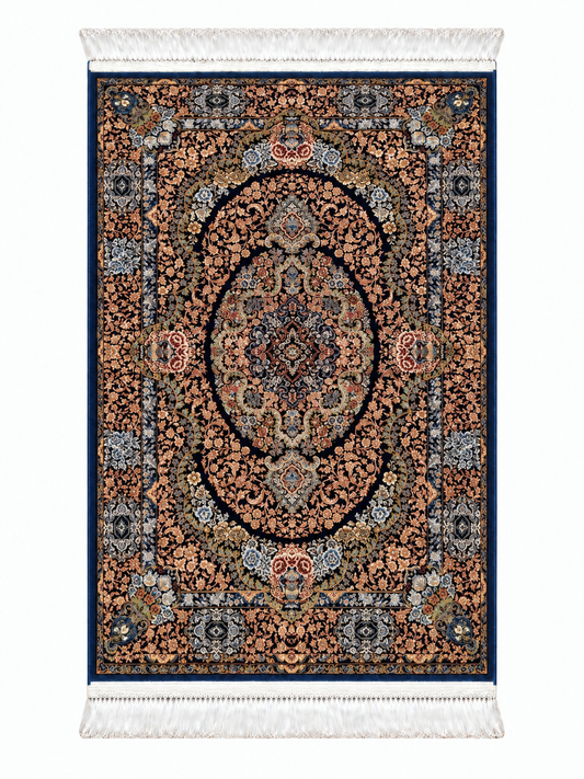 Imperial Midnight Garden Silk Carpet 60x90cm