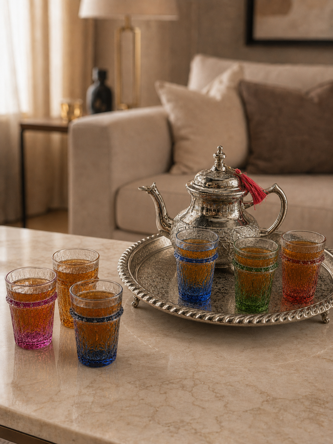Moroccan Rama Hand-Engraved Teapot M99