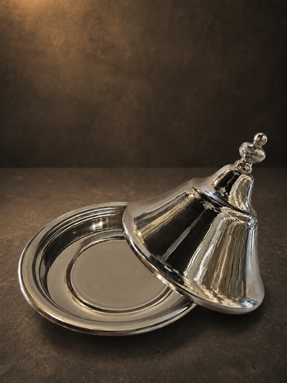 Moroccan Plain Silver Tajine - M137