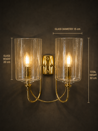 Golden Harmony Duo Wall Light