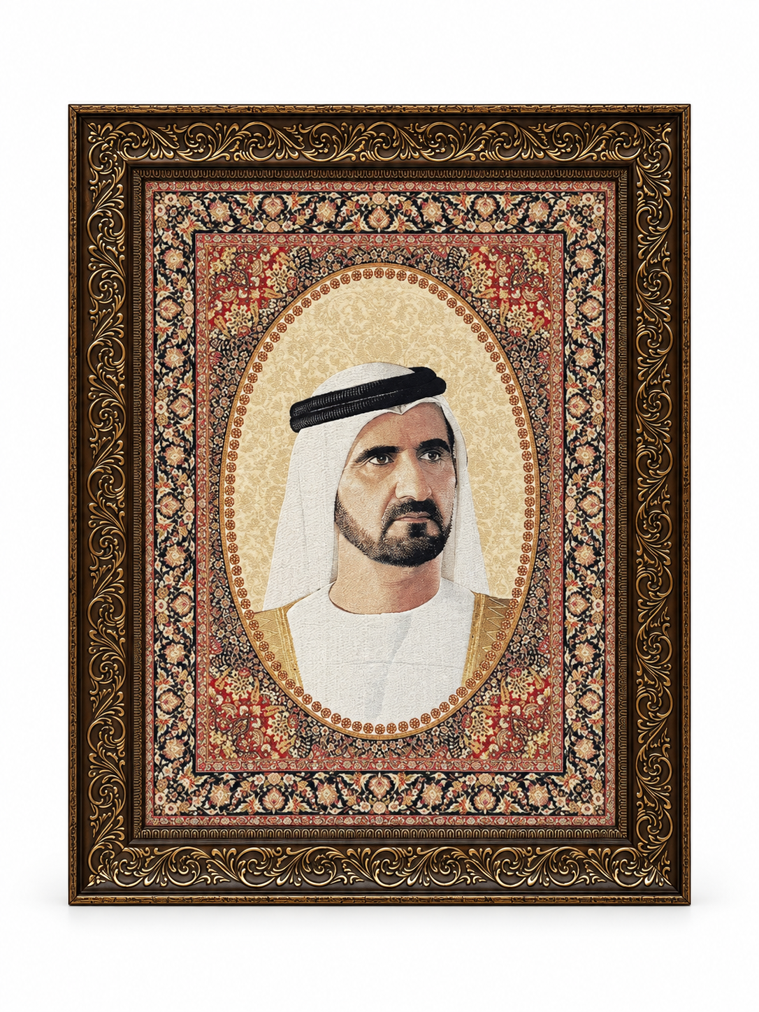Sheik Mohammed bin Rashed Al Maktoum Portrait - Decorative Wall Hanging (80x63cm)
