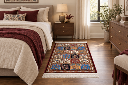 Persian Heritage Garden Silk Carpet 100x150cm