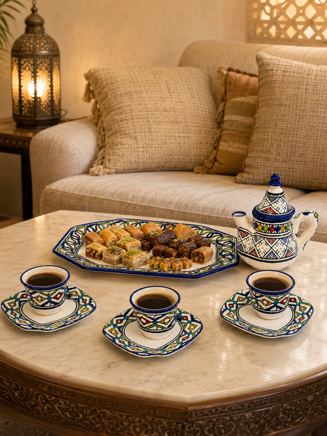 Fez Heritage Geometric Coffee Set (01)