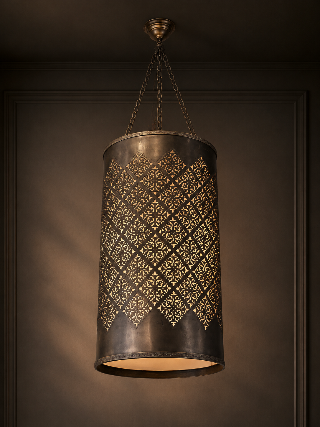Ottoman Arabesque Cylinder Chandelier