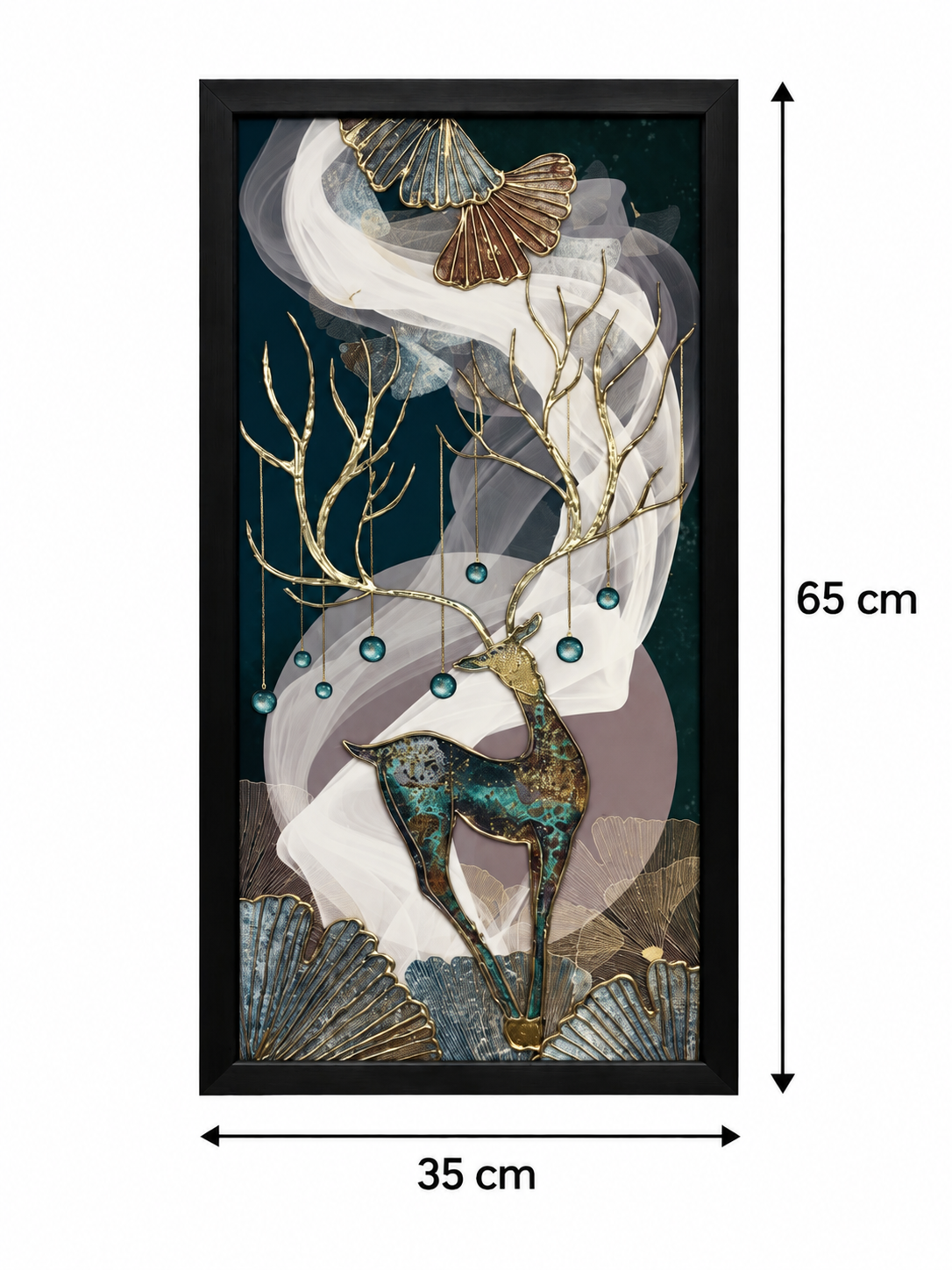 Emerald Forest Deer 3-in-1 Wall Art Frame