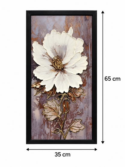 Mauve Blossom Elegance 3-in-1 Wall Art Frame