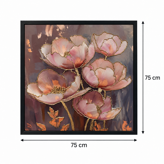 Blush Blossom Harmony 3-in-1 Wall Art Frame