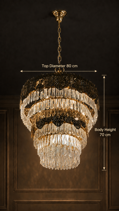 Bosphorus Noir Crystal Chandelier