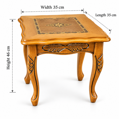 Anatolian Heritage Hand-Carved Beechwood Nesting Table Set 4in1