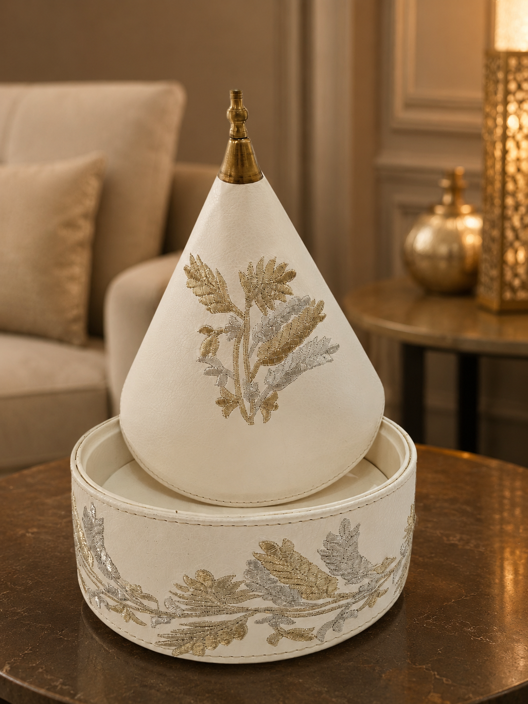 Moroccan Handmade Embroidered Wedding Gift Box M176 (02)