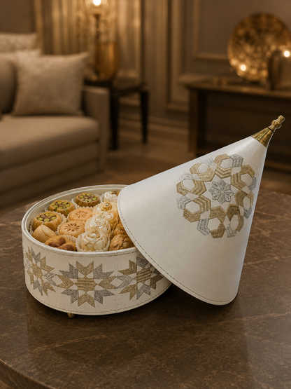 Moroccan Handmade Embroidered Wedding Gift Box M176 (03)