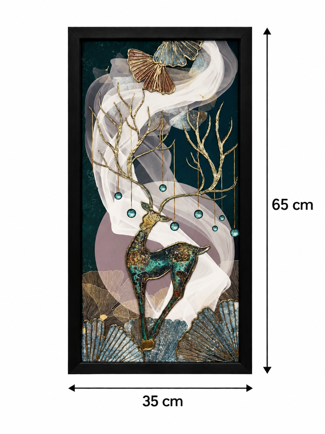 Emerald Forest Deer 3-in-1 Wall Art Frame
