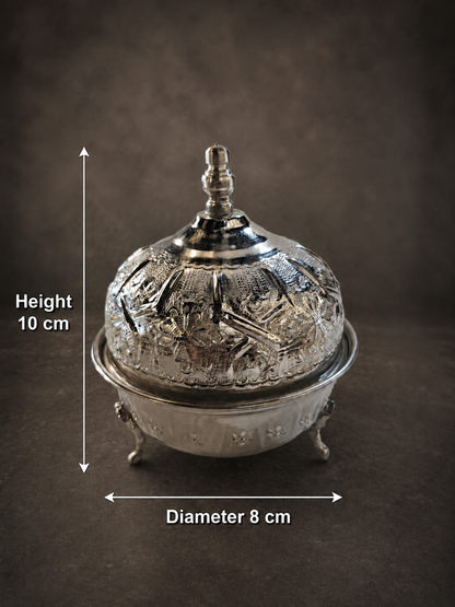 Moroccan Engraved Artisan Sugar Box Small M131