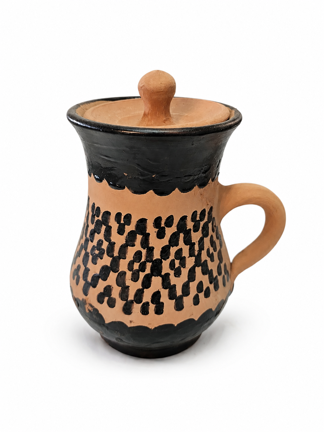 Hand-Painted Atlas Clay Moroccan Water Jar - M80