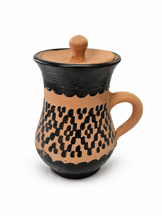 Hand-Painted Atlas Clay Moroccan Water Jar - M80