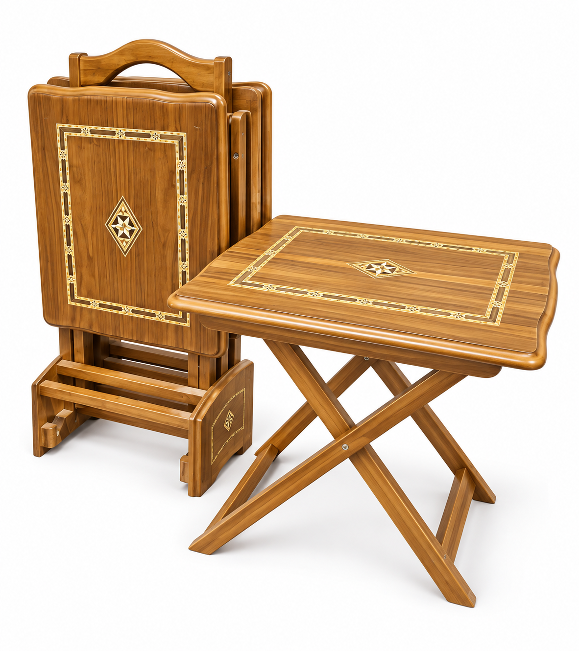 Turkish Mosaic Folding Picnic Table Set 4in1